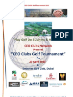 CEO CLUBS Golf Tournament 2013 Brochure