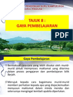 Tajuk 8 - Gaya Pembelajaran PDF