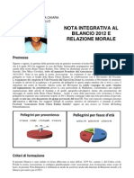 Nota integrativa al bilancio 2012 Associazione Beata Chiara Badano Sassello