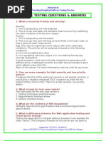 Manual Testing Questions & Answers: Infotech Providing Disciplined Software Testing Practice