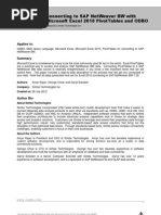 Download Connecting to SAP NetWeaver BW With Microsoft Excel 2010 PivotTables and ODBO by Alex SN134168089 doc pdf