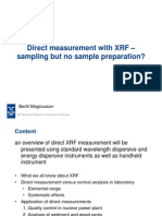Direct Meassurement With XRF-Sampling but No Sample Preparation