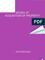 Modes of Acquisition of Property