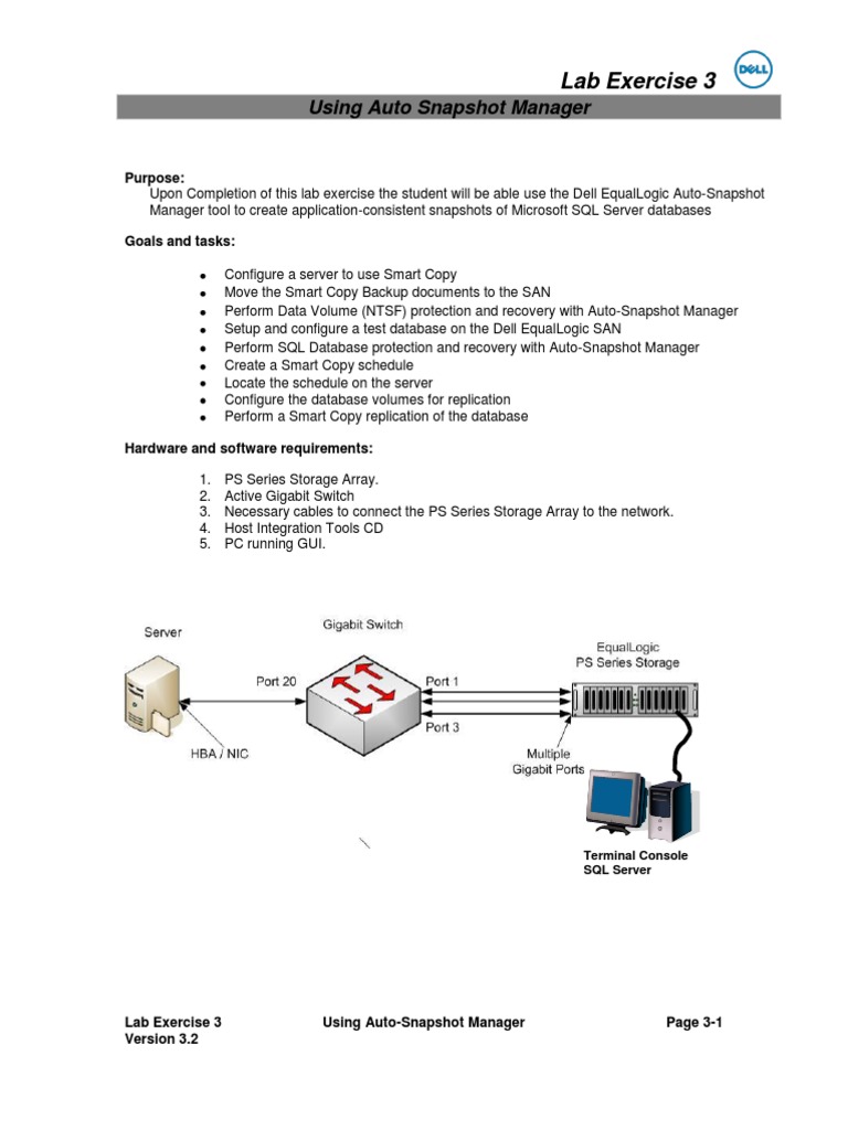 03 Auto Snapshot MGR | PDF | Backup | Databases