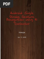 Download Android  Uni-stroke Touch Gesture Recognition using 1 gesture Reconigizer by pi194043 SN134175305 doc pdf
