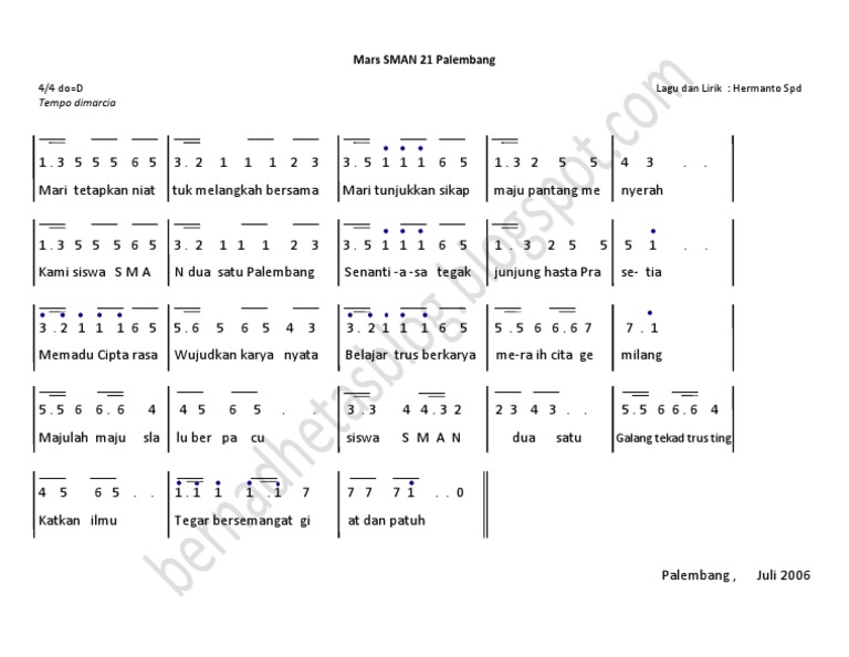 Mars SMAN 21 Palembang | PDF