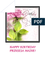 Happy Birthday Prinsesa Maine