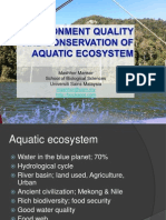 Environment Quality and Conservation of Aquatic Ecosystem