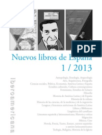 Nuevos Libros de España / 1-2013