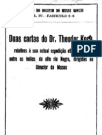 Duas Cartas Do Dr Theodoro Koch