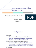 A Crash Course On Some Recent Bug Finding Tricks
