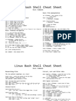 Linux Bash Shell Cheat Sheet: Basic Commands Basic Terminal Shortcuts Basic File Manipulation
