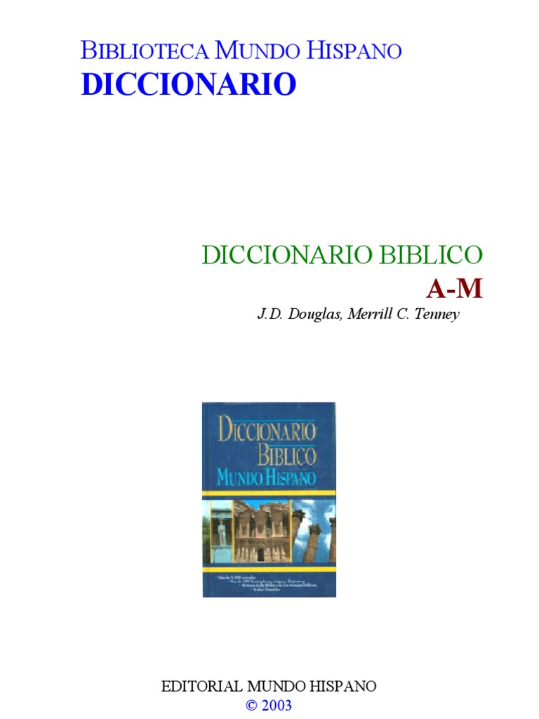 Douglas & Tenney - Diccionario Biblico A M | PDF | Canon bíblico | Biblia