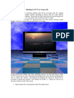 Cinema 4D - Modeling LCD TV in Cinema 4D