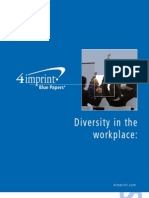 Diversity in the Workplace Blue Paper by promotional products retailer 4imprint