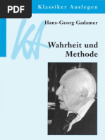 Gadamer Waehrheit Und Methode I
