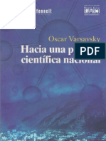 Oscar Varsavsky Hacia Una Politica Cientifica Nacional