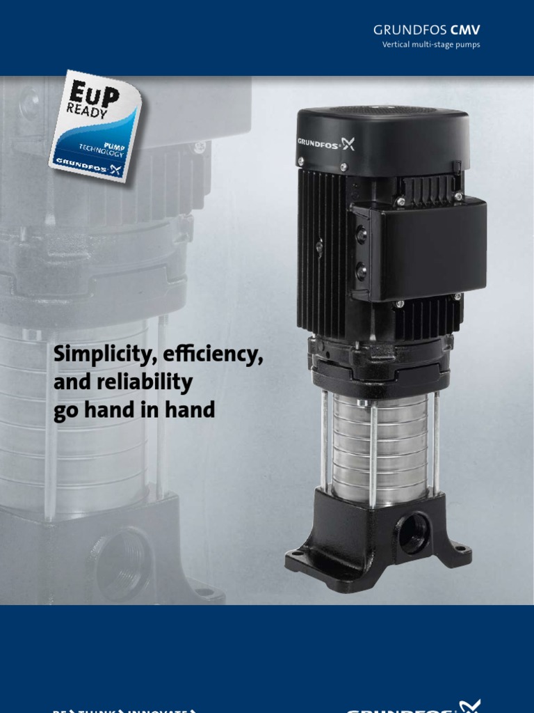 Grundfos CMV Vertical Multistage Pumps | PDF | Pump | Mains Electricity