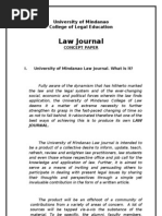 Concept Paper FOR THE LAW JOURNAL