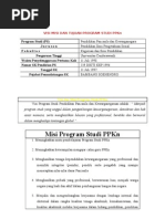 Visi Misi Dan Tujuan Program Studi Ppkn