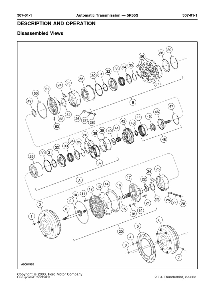 5R55S Exploded Diagram.pdf | Automatic Transmission | Transmission