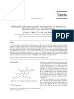 Differential Pulse Polarographic Determination of Ofloxacin in Pharmaceuticals and Biological Fluids