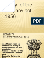 History of The Company Act
