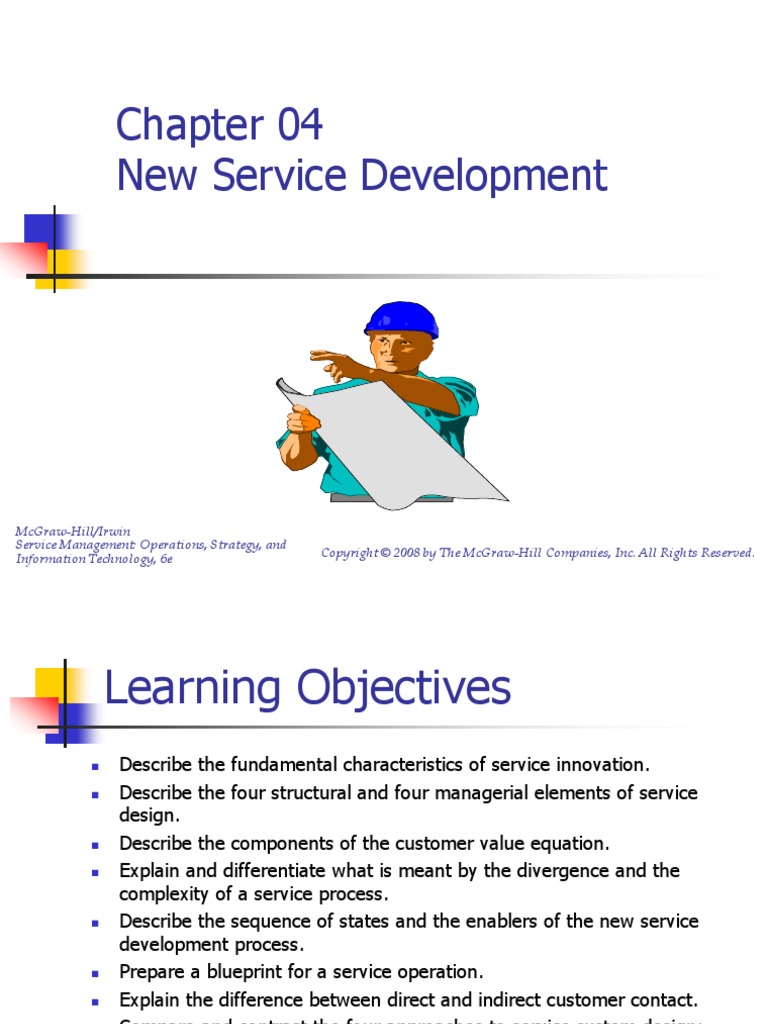 New Service Development: Mcgraw-Hill/Irwin Service Management ...