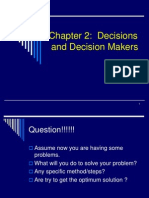 Chapter 2: Decisions and Decision Makers