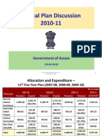 Annual Plan Discussion 2010 11: Government of Assam