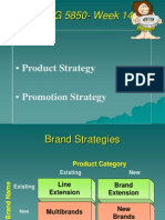 MKTG 5850-Week 14: - Product Strategy - Promotion Strategy