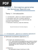 Tema 1 Introduccion. Sistema Operativo