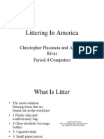 Littering in America: Christopher Plasencia and Andrew Rivas Period.4 Computers