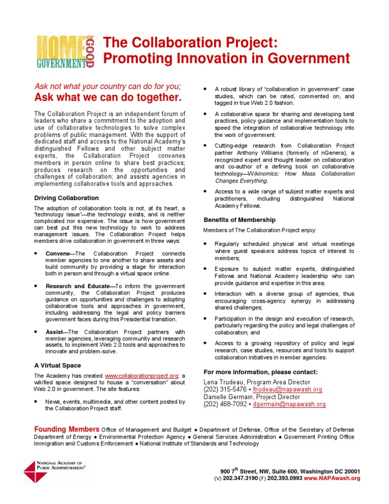Driving Government Collaboration Initiatives | PDF | Collaboration ...