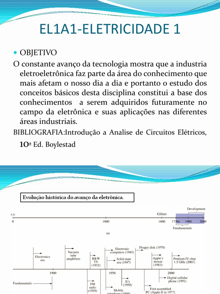 Fundamentos de Eletricidade e Eletrônica | PDF | Rede elétrica ...
