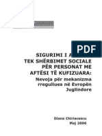 Sigurimi I Aksesit Tek Sherbimet Sociale Per Personat Me Aftesi Te Kufizuara-Nevoja Per Mekanizma Rregullues Ne Evropen Re