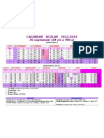 Structura an Scolar 20122013