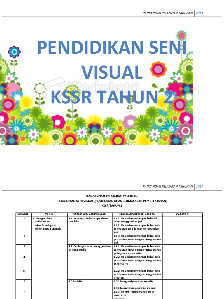 Pendidikan Seni Visual Kssr Tahun 2 Pdf