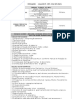 Mpu - 2013 Quadros Das Disciplinas