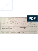 Powers Voided Check 2012 Tax Year