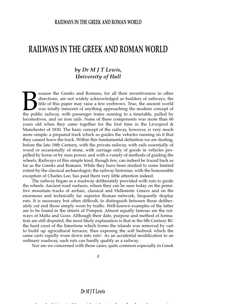 Ancient Railways: The Diolkos Explained | PDF