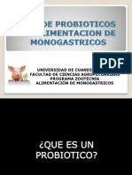 Uso de Probioticos en Alimentacion de Monogastricos