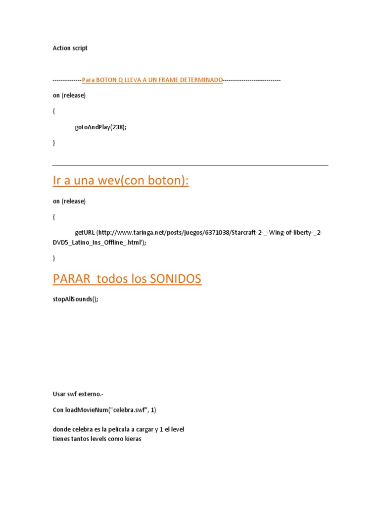 Action Script FLASh | PDF | Animación | Archivo de computadora