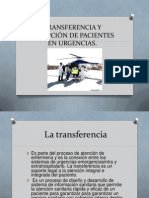 Transferencia y Recepción de Pacientes en Urgencias