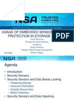 USAGE OF EMBEDDED SENSORS FOR DATA PROTECTION IN STORAGE DEVICES