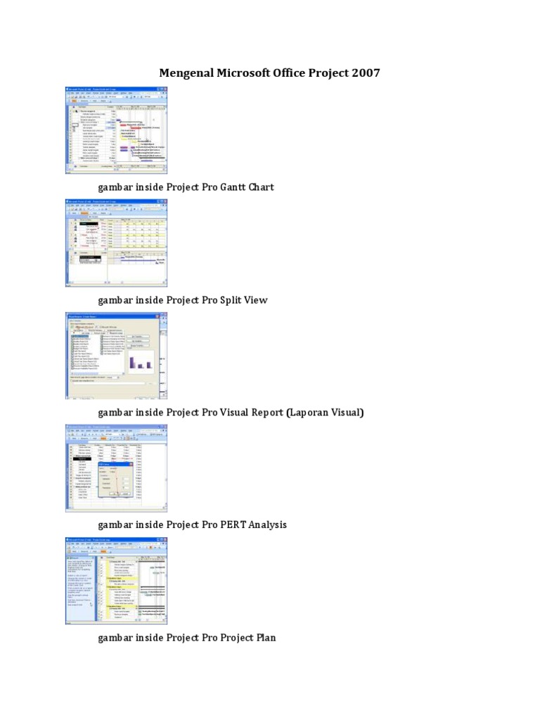 Panduan Lengkap Microsoft Project 2007 | PDF