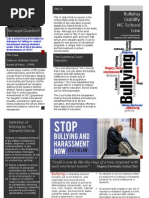 NC School Law Bullying Brochure