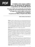 A cidade como espaço público