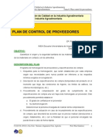 Tema 6. Plan de Control de Proveedores