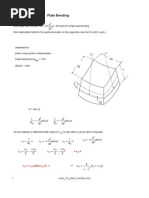 R R DX T: Plate Bending